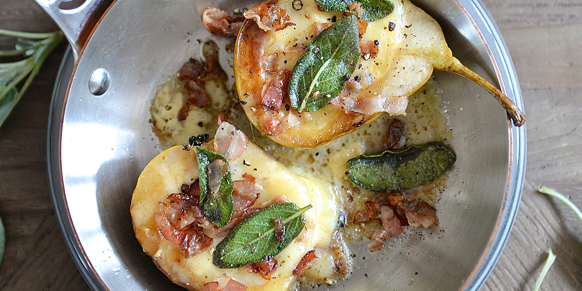 Poires au fromage à raclette