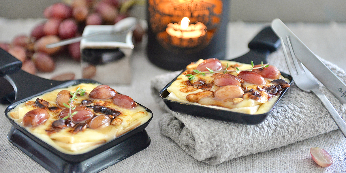 Herbst-Toast im Raclettepfännchen